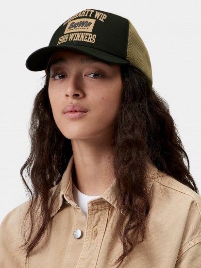 Carhartt WIP 1989 Winners Trucker Green and Khaki Cap