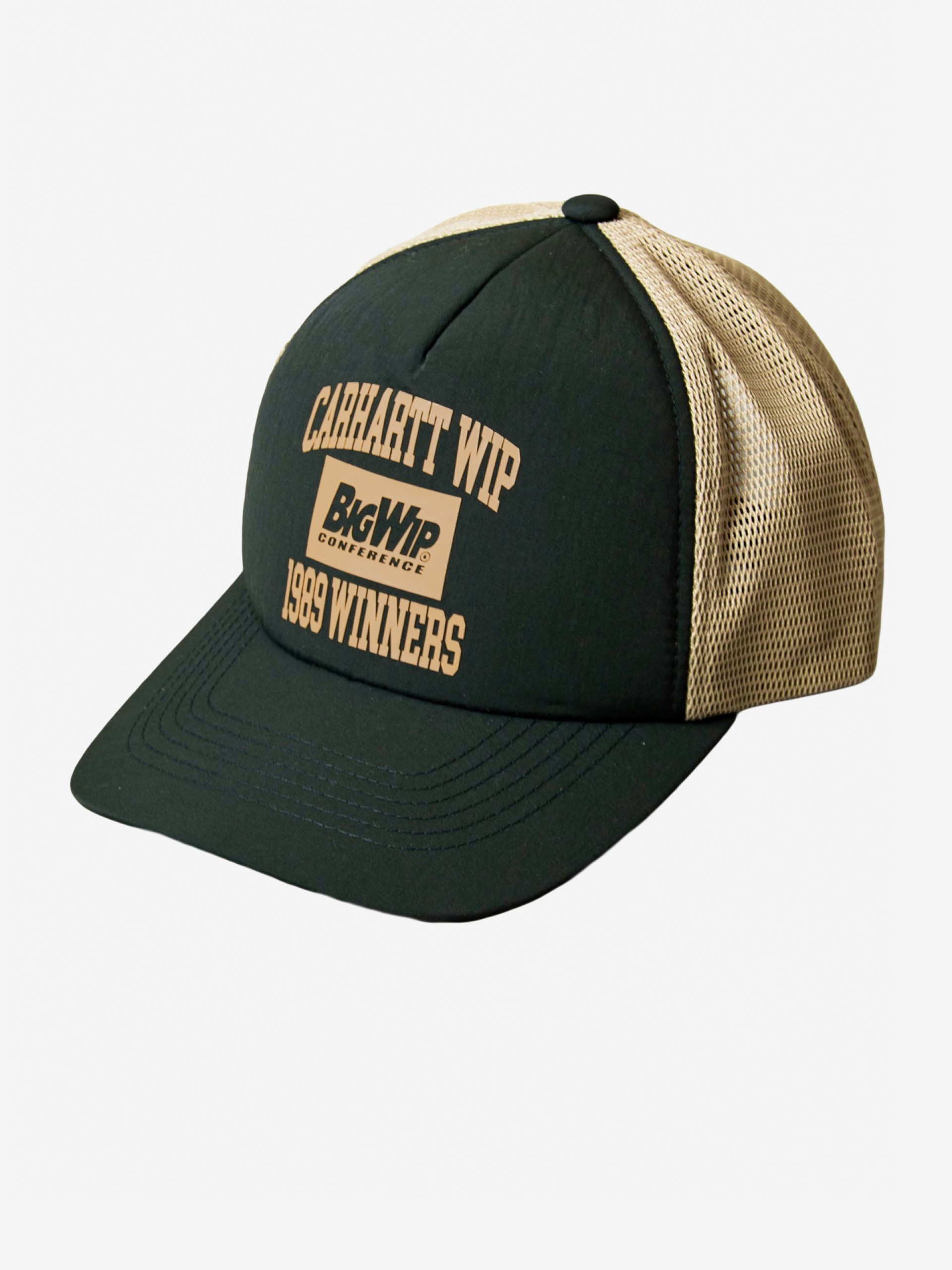 Carhartt WIP 1989 Winners Trucker Green and Khaki Cap