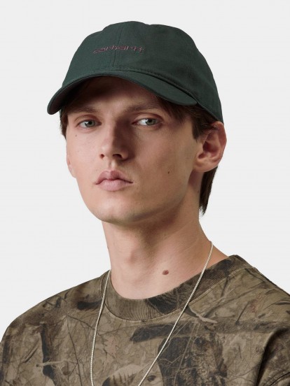 Carhartt WIP Canvas Script Green Cap Carhartt WIP Canvas Script Green Cap