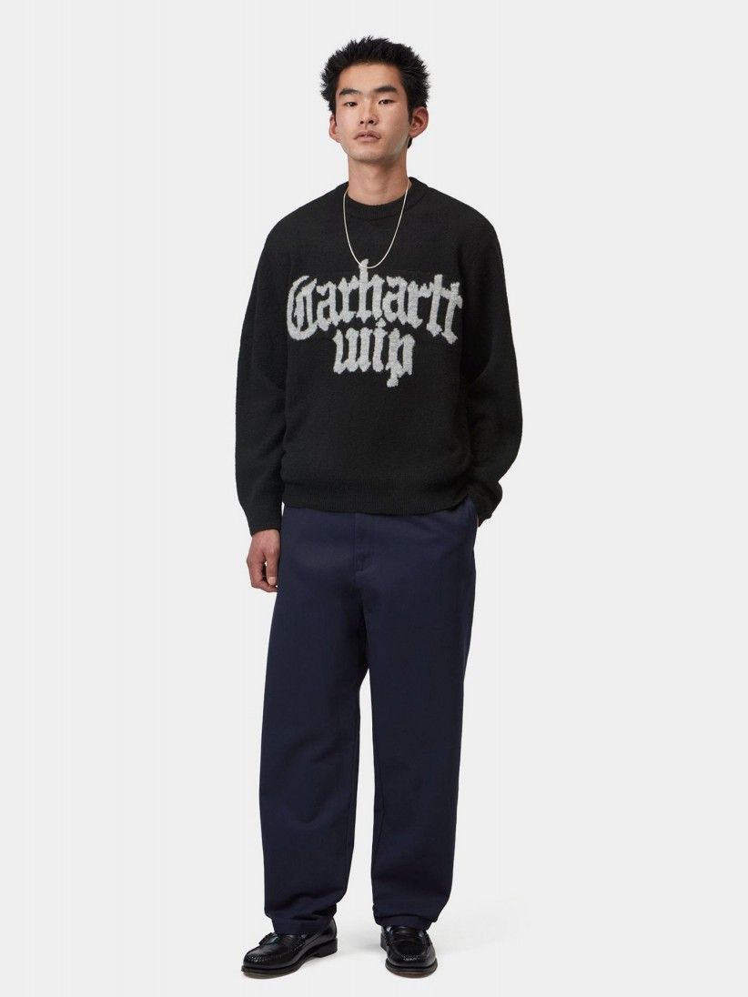 Camisola Carhartt WIP Blackletter Preta Camisola Carhartt WIP Blackletter Preta