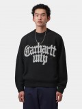 Camisola Carhartt WIP Blackletter Preta Camisola Carhartt WIP Blackletter Preta