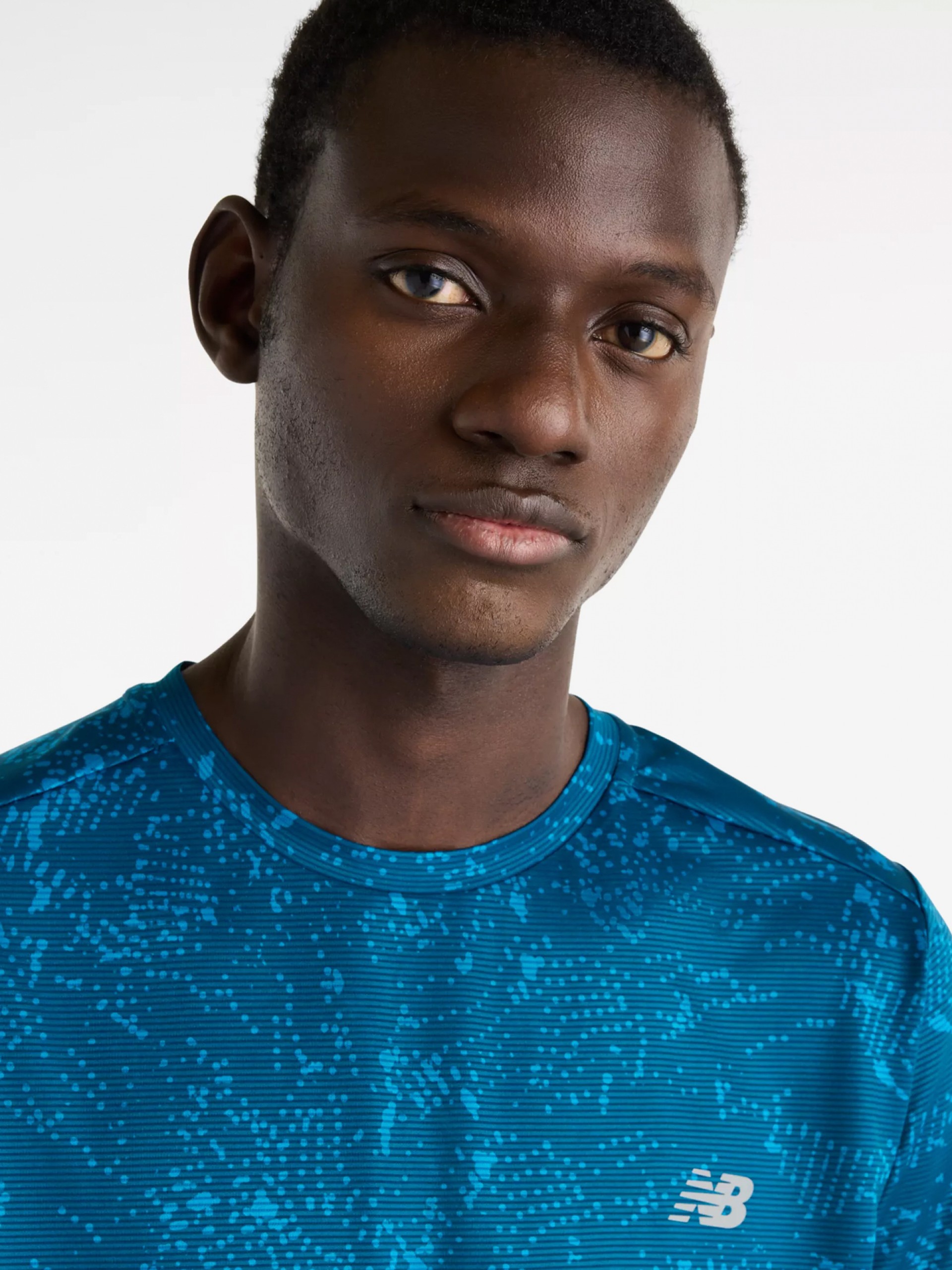Camiseta de Entrenamiento New Balance Sport Essential Printed Azul