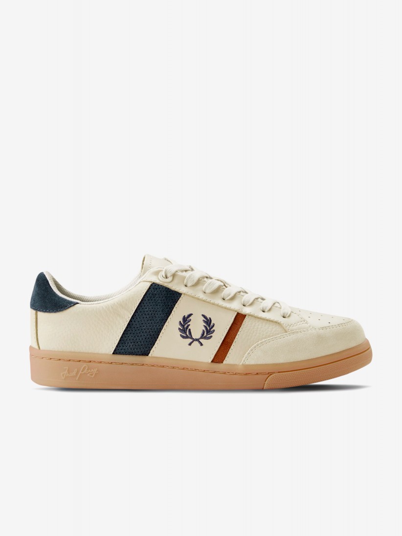 Zapatillas Fred Perry B725 Beige y Azules Zapatillas Fred Perry B725 Beige y Azules