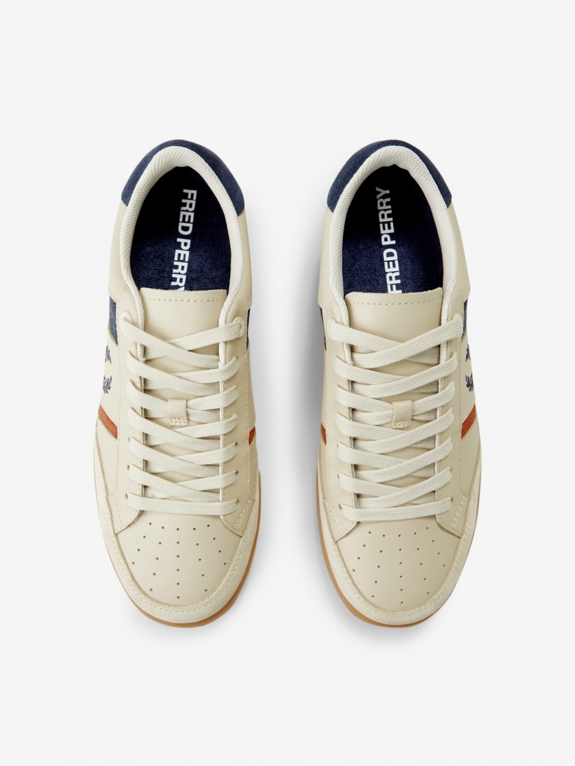 Zapatillas Fred Perry B725 Beige y Azules Zapatillas Fred Perry B725 Beige y Azules