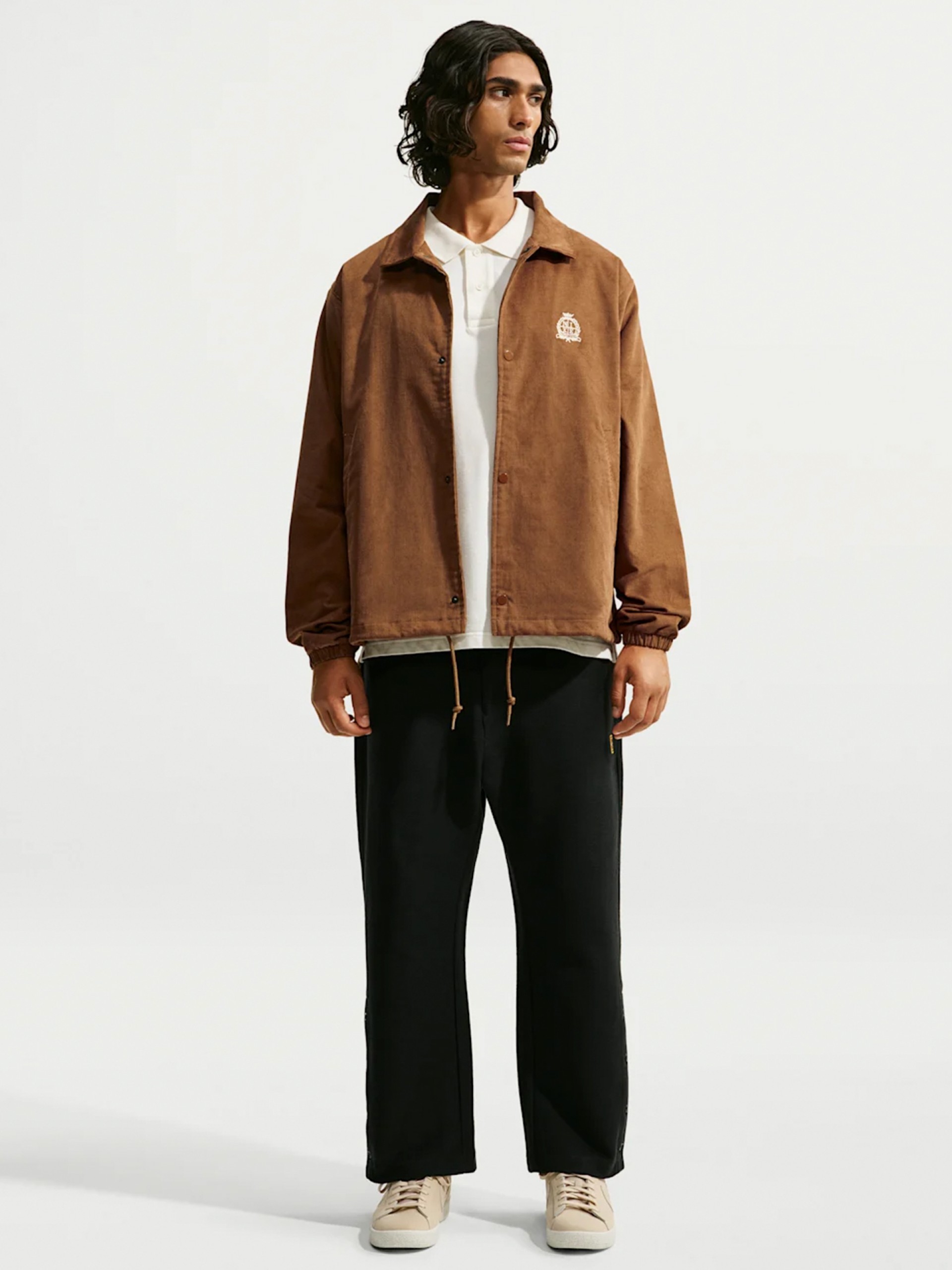 Casaco Nike Club Coaches De Bombazina Camel Para Homem