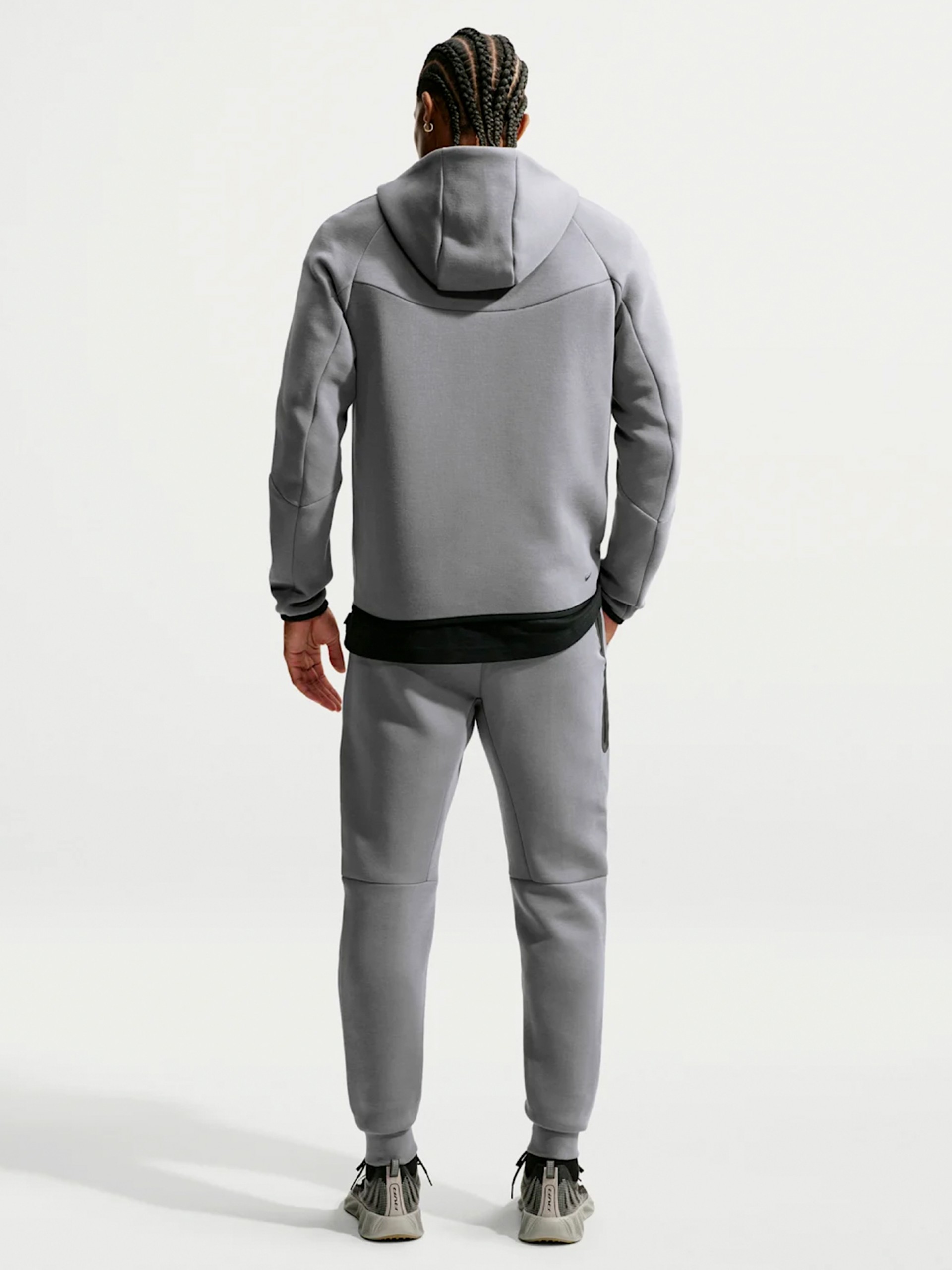 Casaco com Capuz Nike Tech Fleece Windrunner Cinzento Para Homem