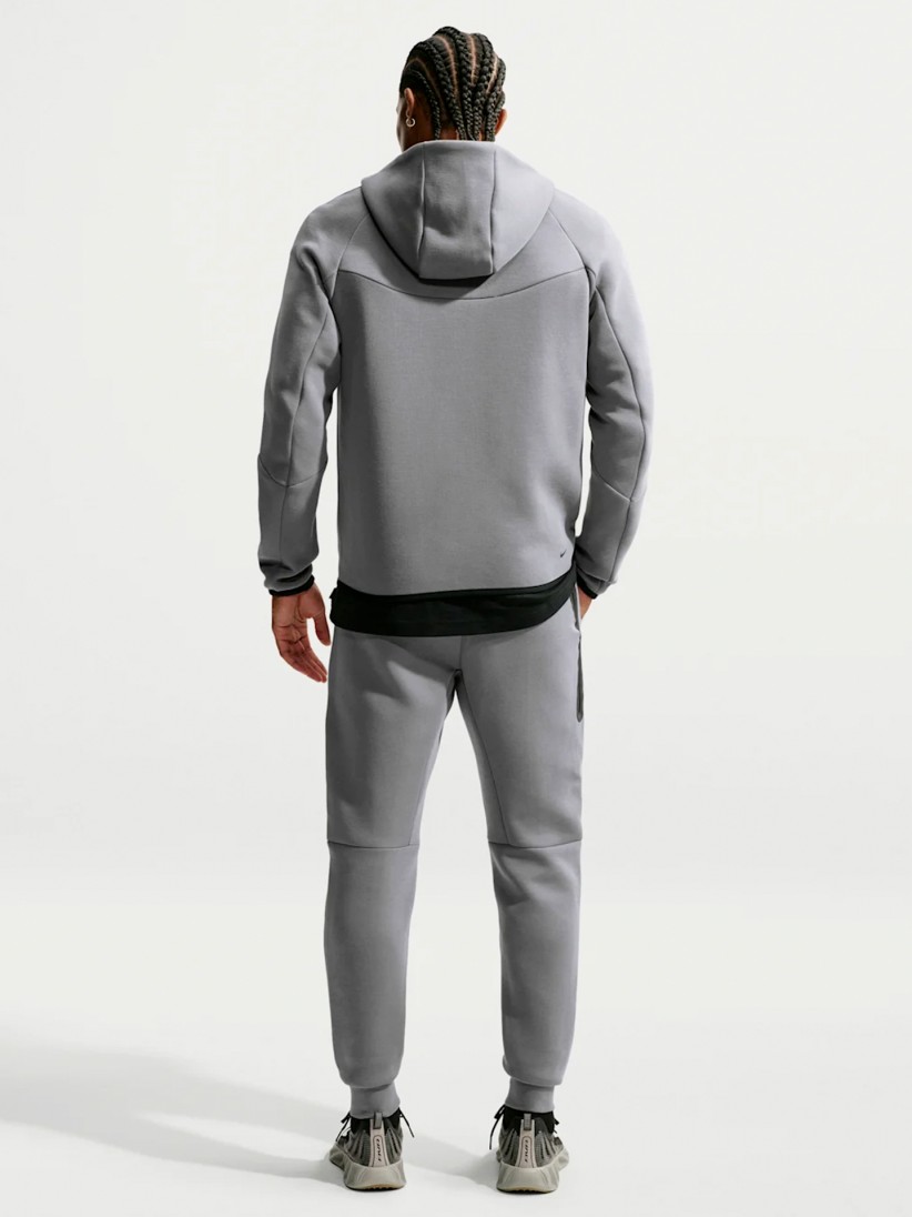Casaco com Capuz Nike Tech Fleece Windrunner Cinzento Para Homem Casaco com Capuz Nike Tech Fleece Windrunner Cinzento Para Homem