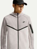 Casaco com Capuz Nike Tech Fleece Windrunner Cinzento e Preto Para Homem Casaco com Capuz Nike Tech Fleece Windrunner Cinzento e Preto Para Homem