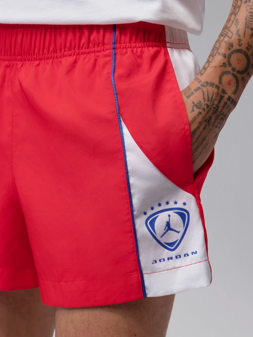 Cal��es Nike Jordan Brooklyn Vermelhos e Brancos Para Homem