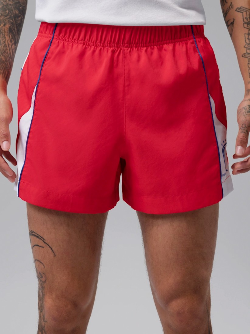 Cal��es Nike Jordan Brooklyn Vermelhos e Brancos Para Homem