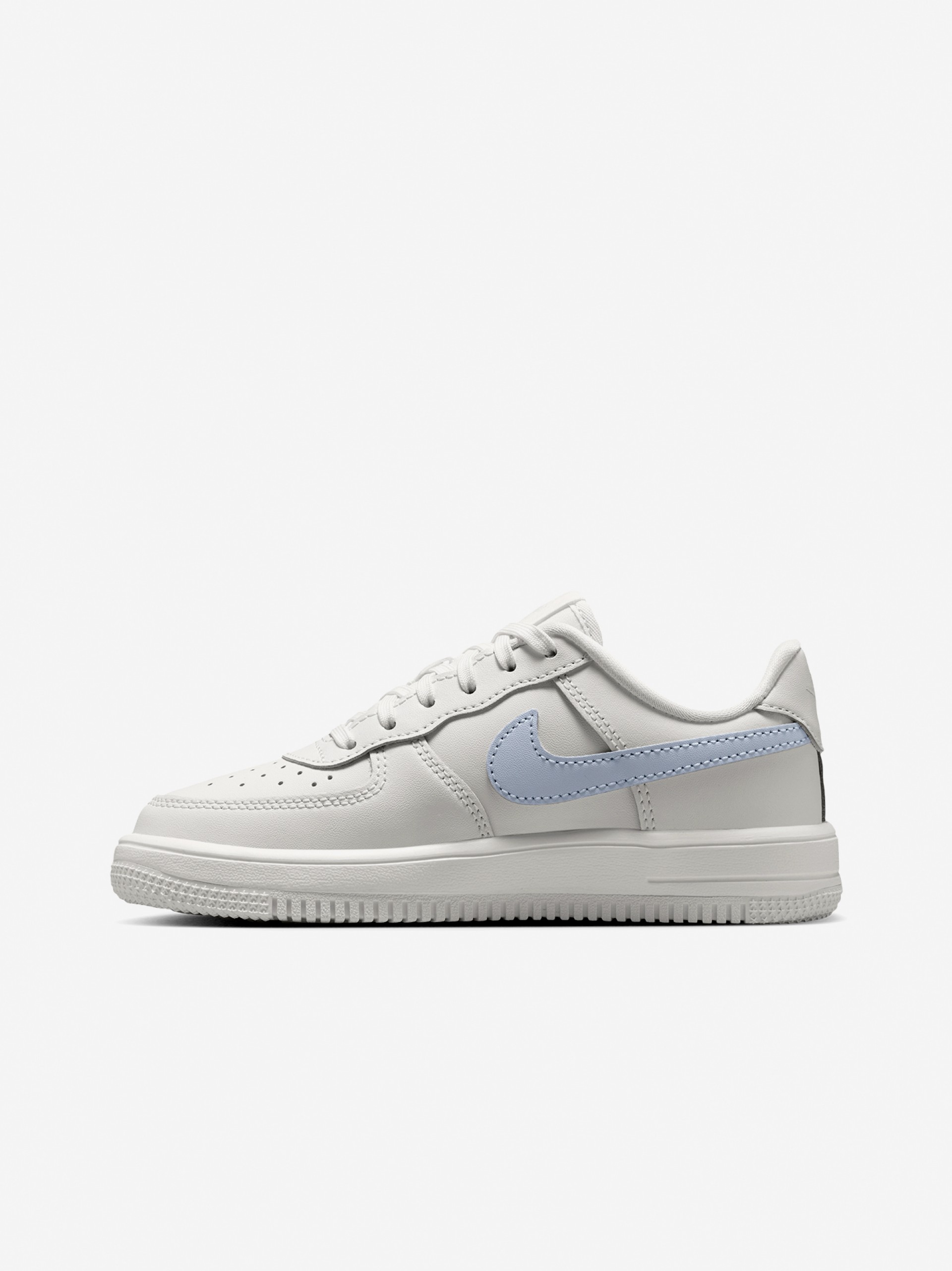 Sapatilhas Nike Force 1 Low Lace Cinzentas e Azuis Para Criança