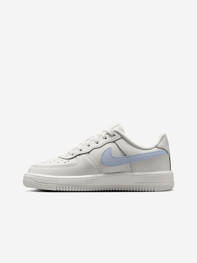 Sapatilhas Nike Force 1 Low Lace Cinzentas e Azuis Para Criança Sapatilhas Nike Force 1 Low Lace Cinzentas e Azuis Para Criança