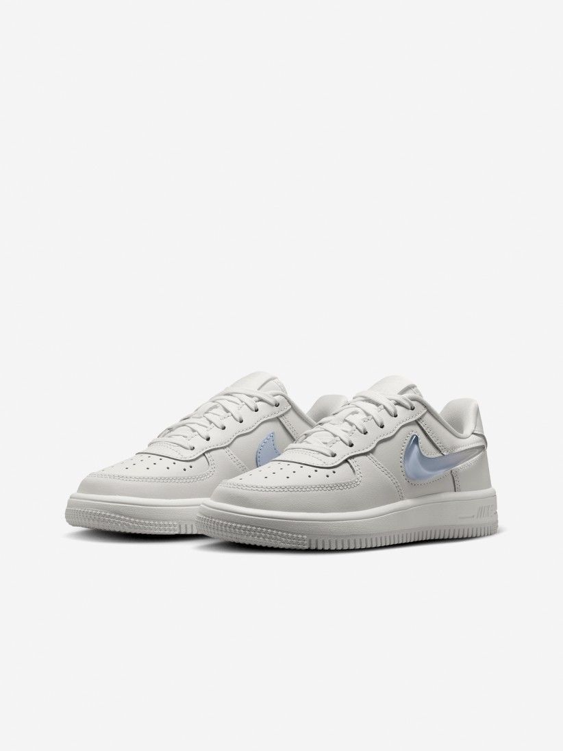 Sapatilhas Nike Force 1 Low Lace Cinzentas e Azuis Para Criança Sapatilhas Nike Force 1 Low Lace Cinzentas e Azuis Para Criança