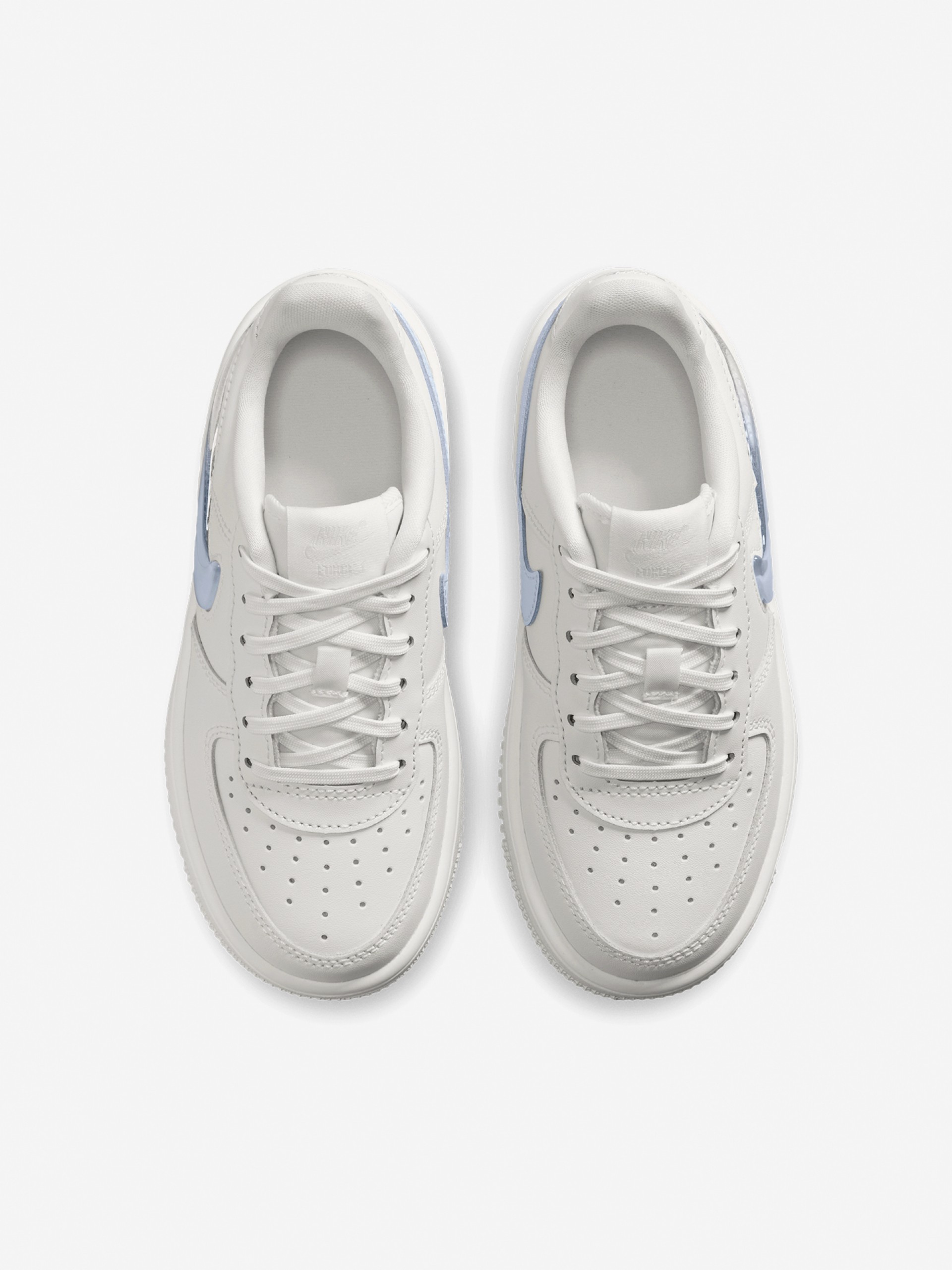 Sapatilhas Nike Force 1 Low Lace Cinzentas e Azuis Para Criança