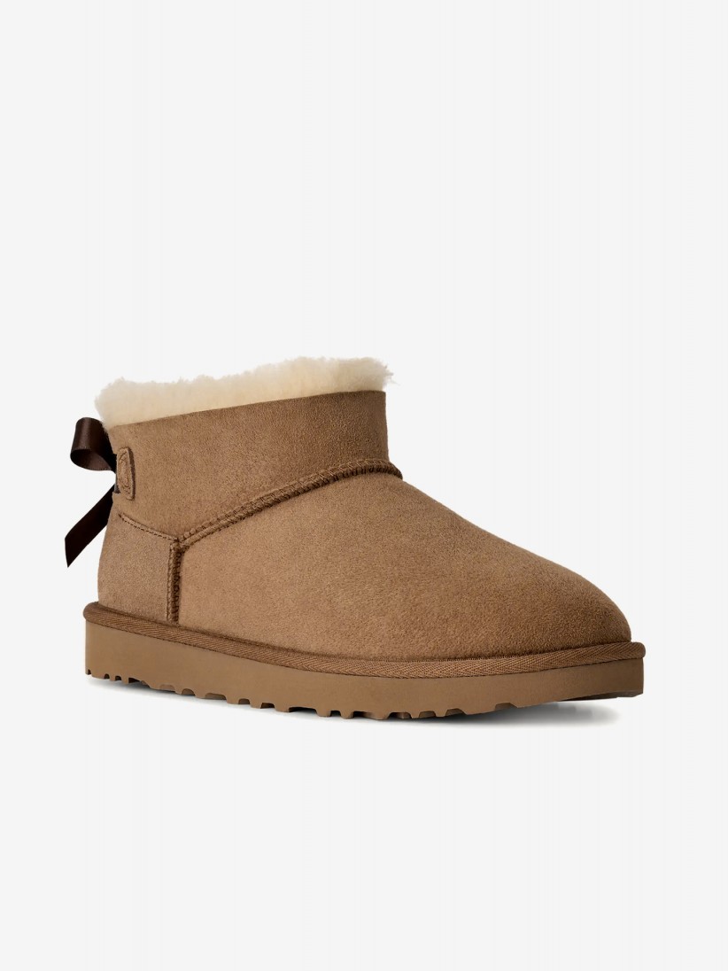 Botas Ugg Ultra Mini Bailey Bow Camel Para Mujer Botas Ugg Ultra Mini Bailey Bow Camel Para Mujer