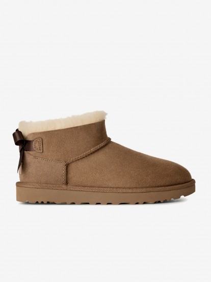 Botas Ugg Ultra Mini Bailey Bow Camel Para Mujer