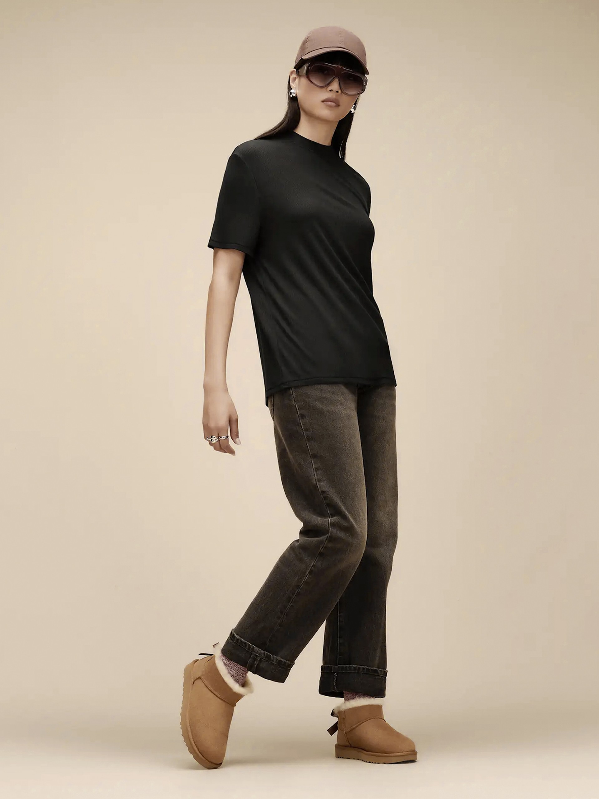 Botas Ugg Ultra Mini Bailey Bow Camel Para Mujer
