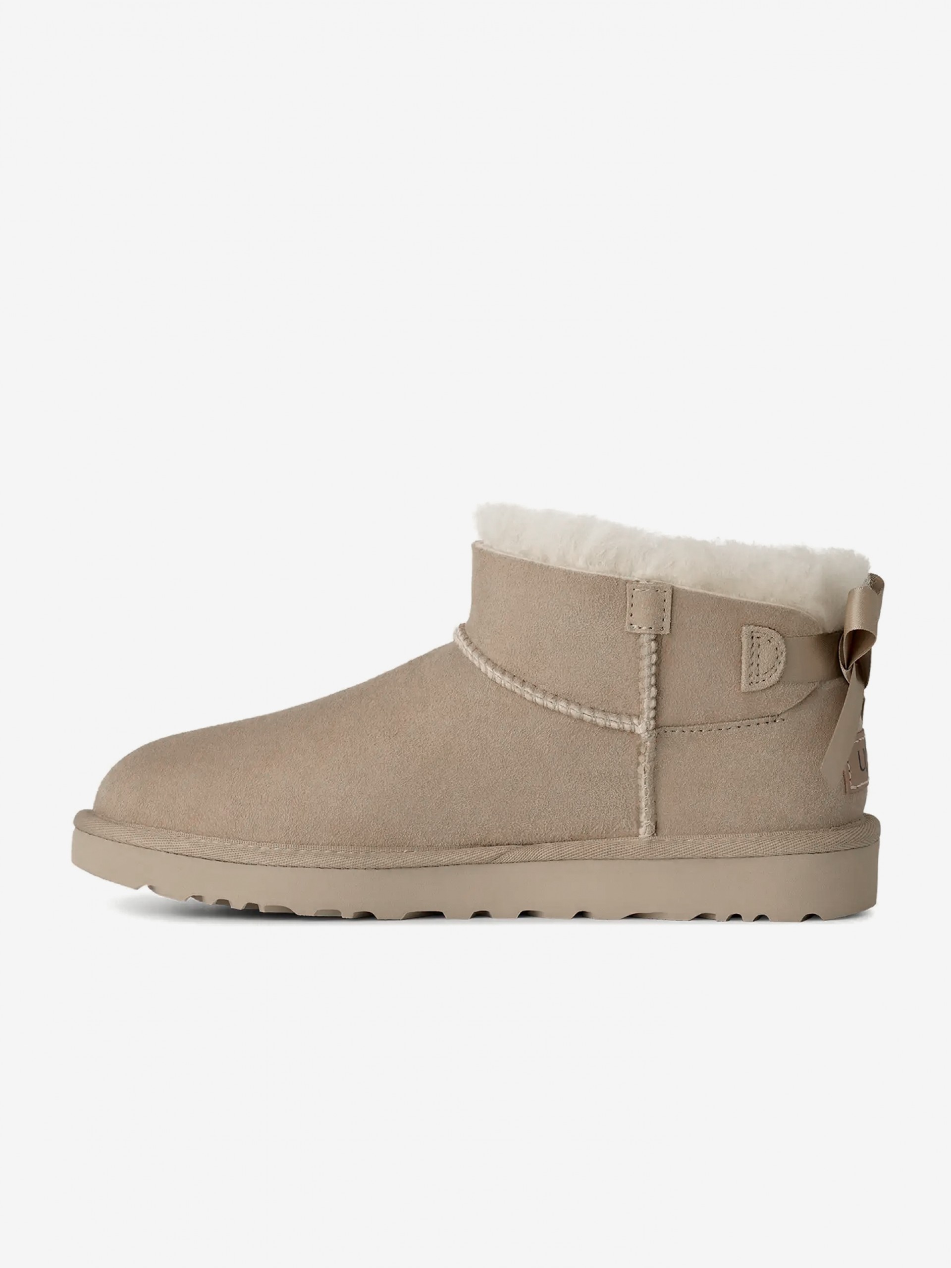 Botas Ugg Ultra Mini Bailey Bow Beige Para Mujer