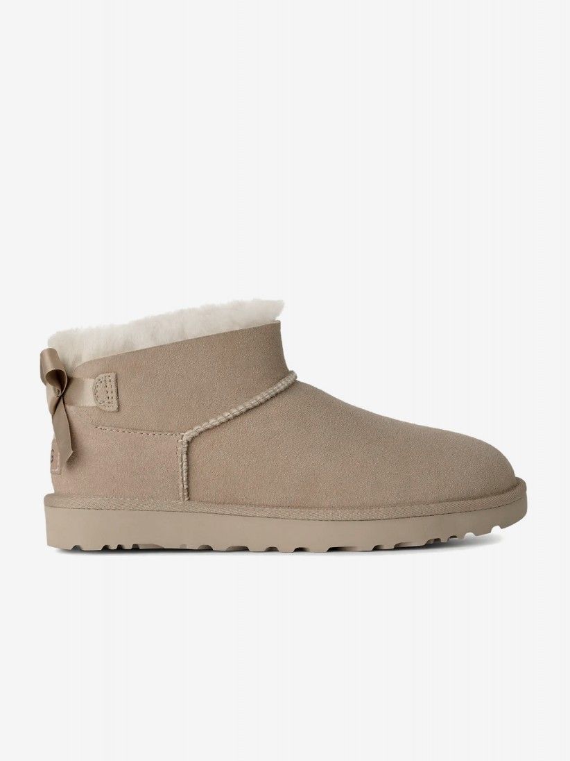 Botas Ugg Ultra Mini Bailey Bow Beige Para Mujer Botas Ugg Ultra Mini Bailey Bow Beige Para Mujer