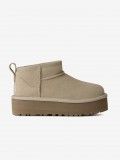 Botas Ugg Classic Ultra Mini Platform Beige Kids Botas Ugg Classic Ultra Mini Platform Beige Kids