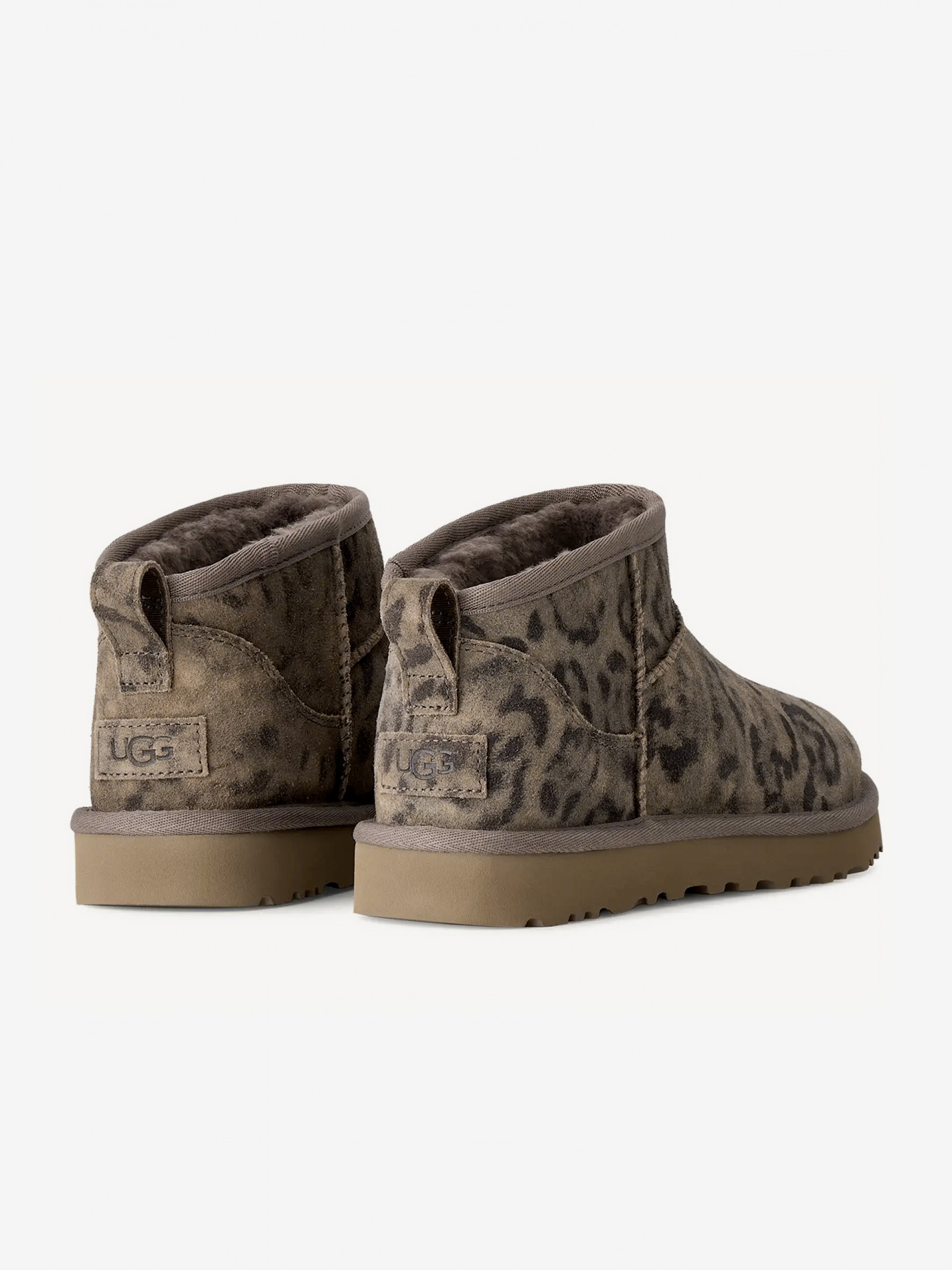 Botas Ugg Classic Ultra Mini Spotted Print Leopardo Para Mulher