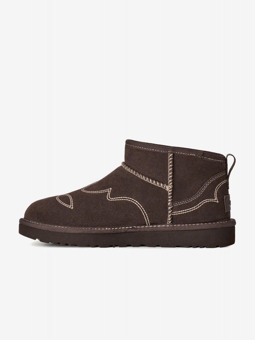 Botas Ugg Classic Ultra Mini Western Marrones Para Mujer Botas Ugg Classic Ultra Mini Western Marrones Para Mujer