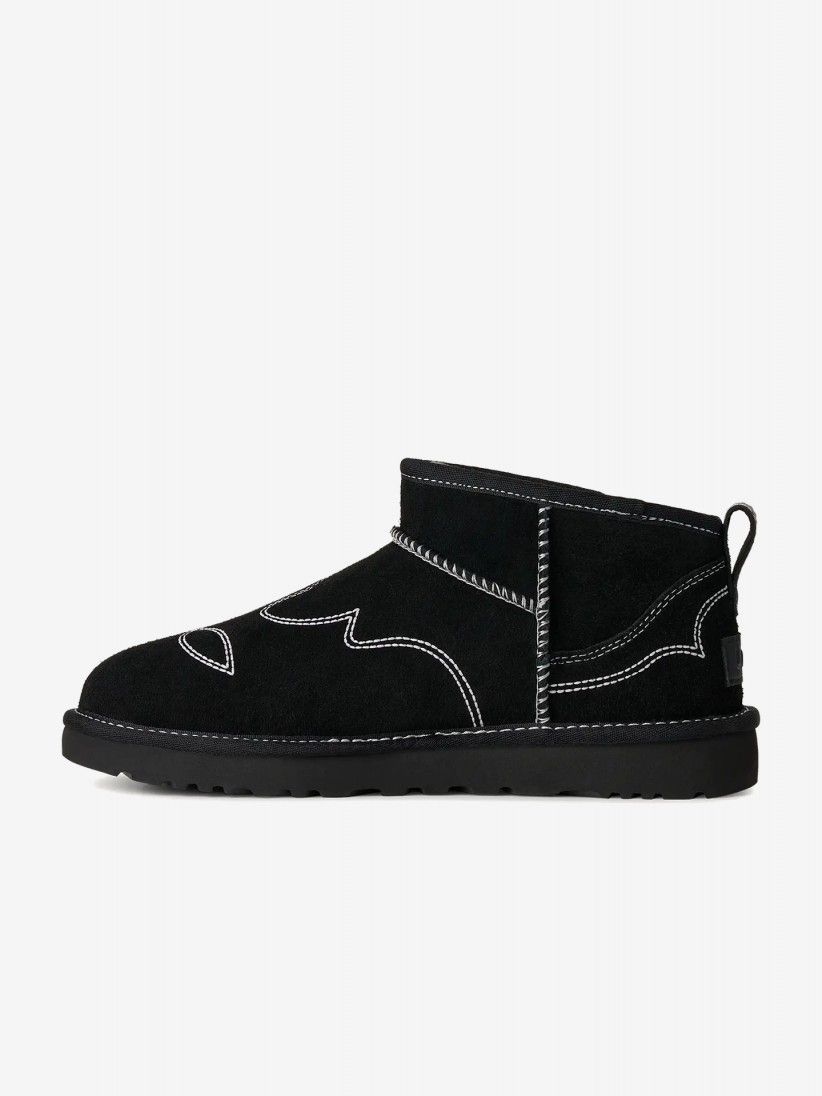 Botas Ugg Classic Ultra Mini Western Pretas Para Mulher Botas Ugg Classic Ultra Mini Western Pretas Para Mulher