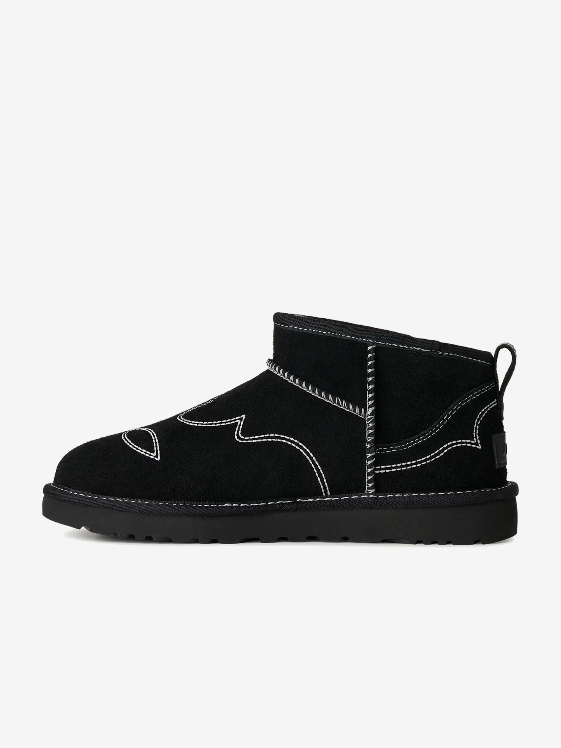 Botas Ugg Classic Ultra Mini Western Pretas Para Mulher