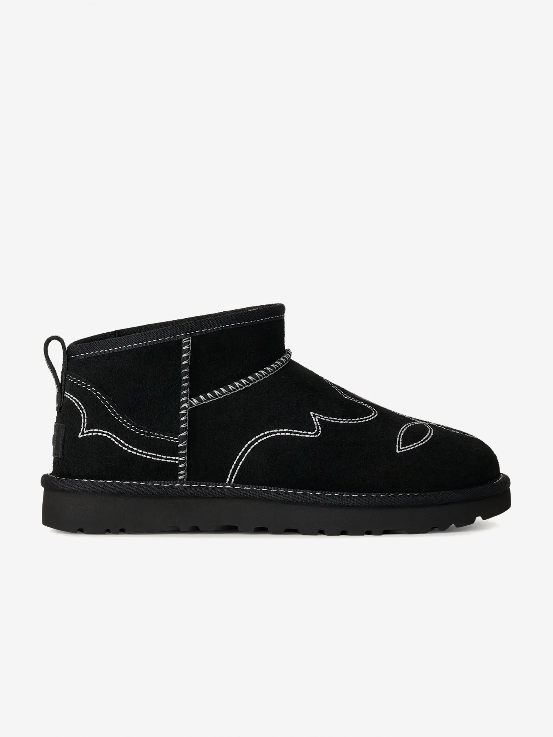Botas Ugg Classic Ultra Mini Western Pretas Para Mulher