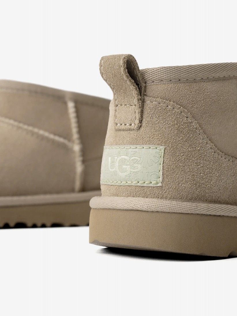 Botas Ugg Classic Ultra Mini Bege Kids Botas Ugg Classic Ultra Mini Bege Kids