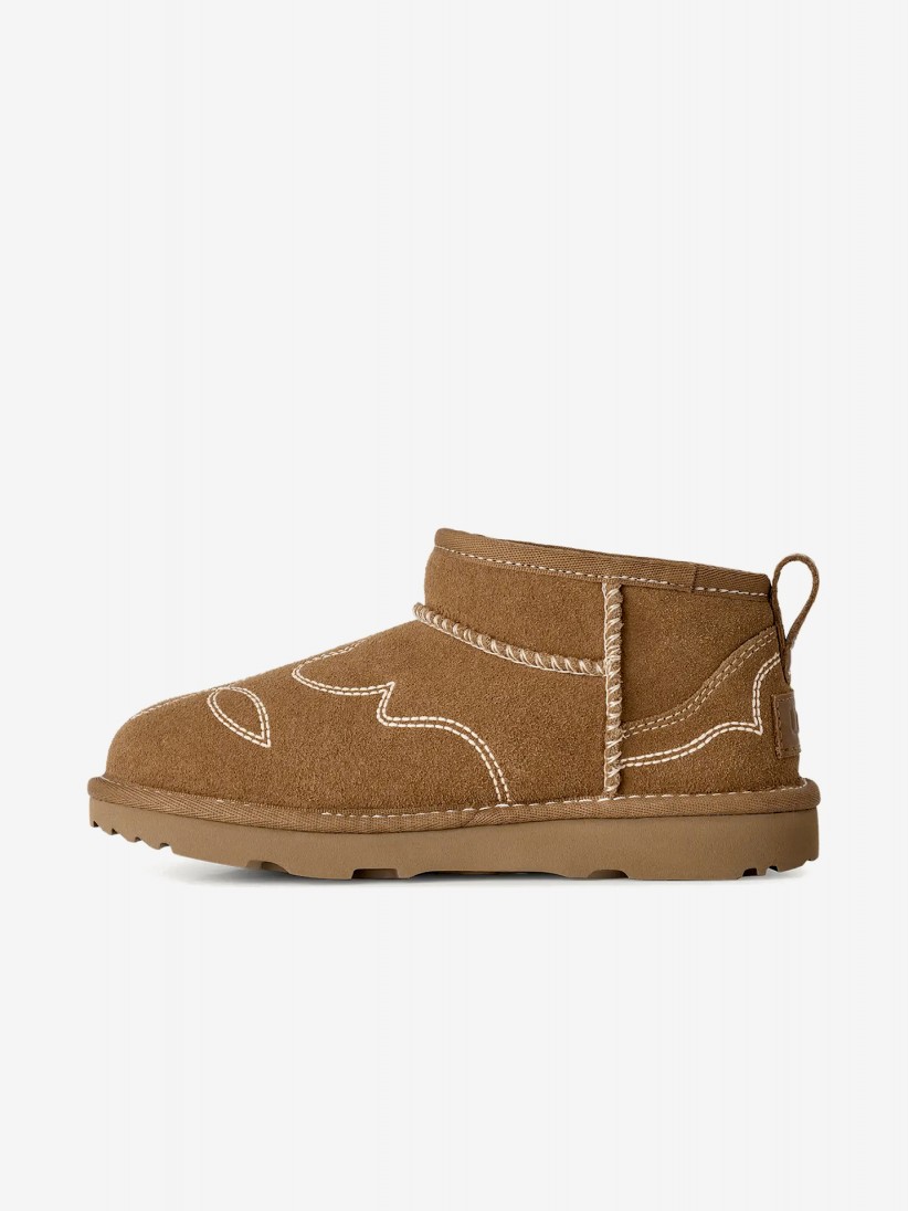 Botas Ugg Classic Ultra Mini Western Camel Kids Botas Ugg Classic Ultra Mini Western Camel Kids