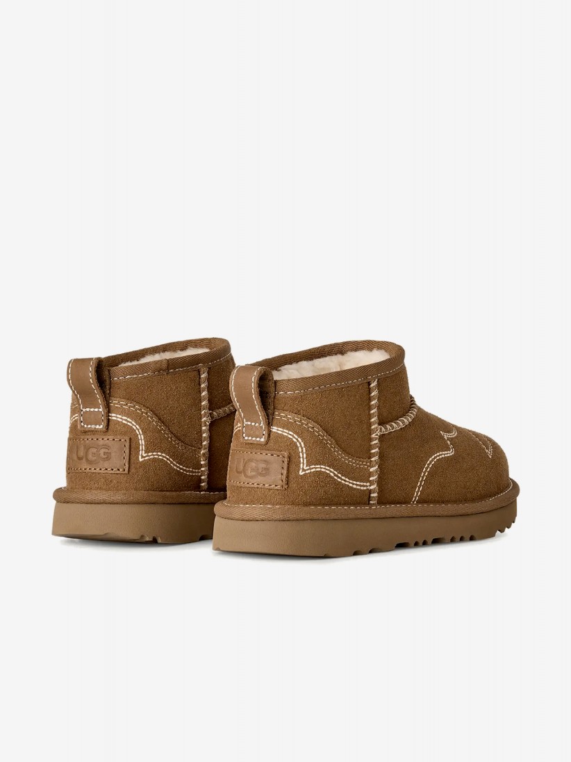 Botas Ugg Classic Ultra Mini Western Camel Kids Botas Ugg Classic Ultra Mini Western Camel Kids