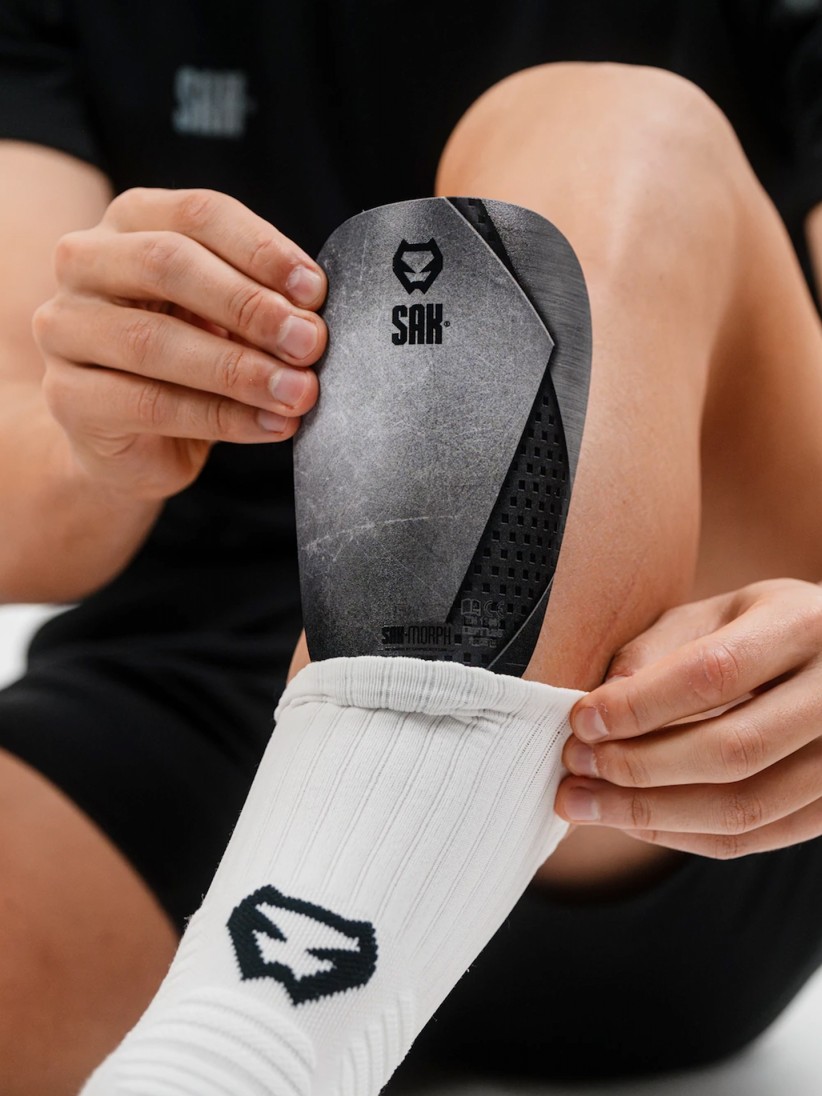 Sak Morph Small Grey Shin Guards Sak Morph Small Grey Shin Guards