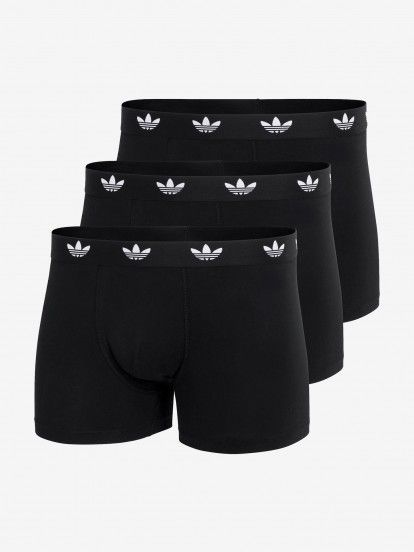 Adidas Comfort Flex Cotton Black Boxer Briefs