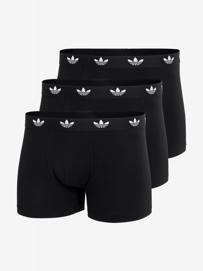 Adidas Comfort Flex Cotton Black Boxer Briefs