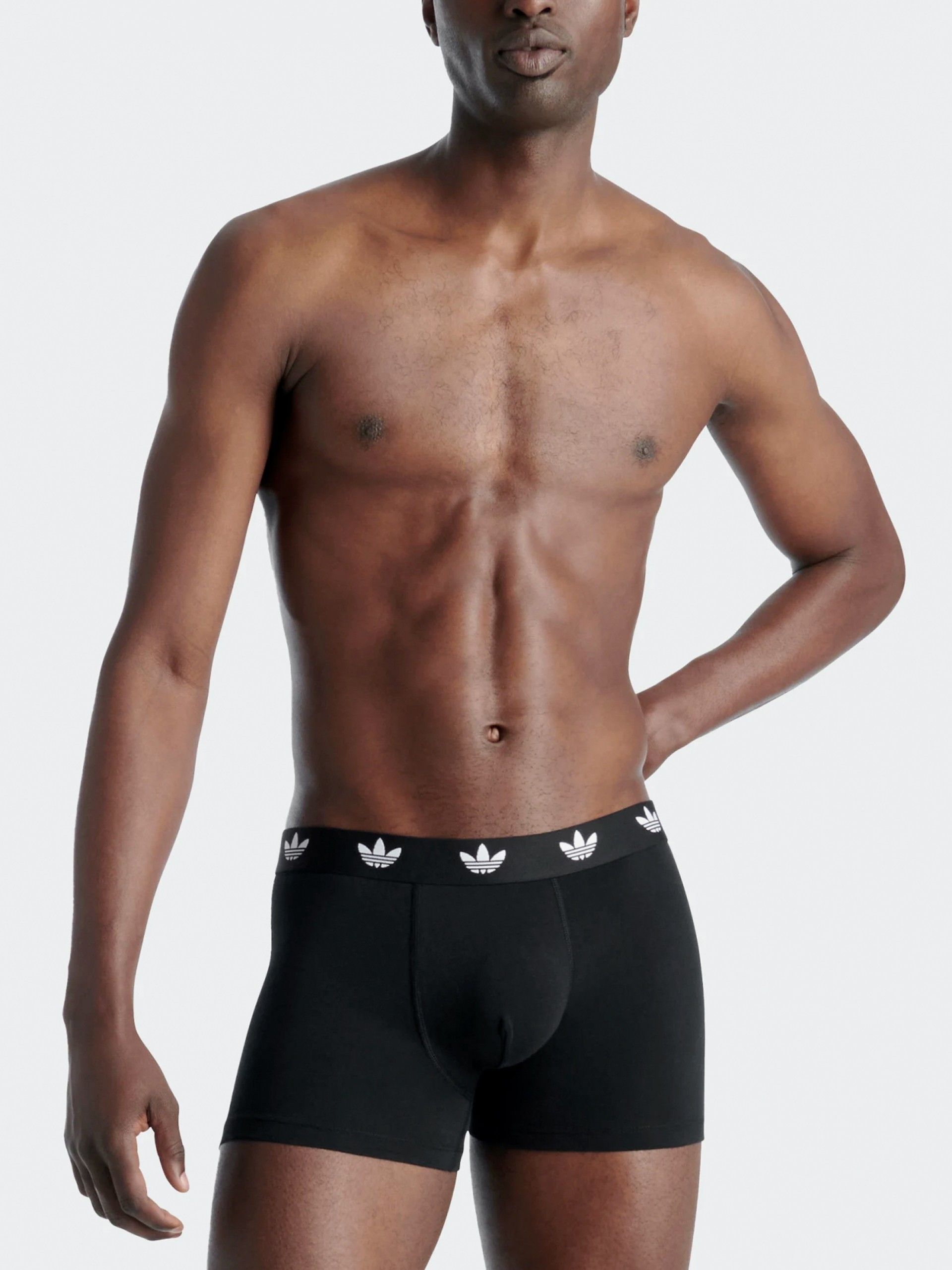 Adidas Comfort Flex Cotton Black Boxer Briefs