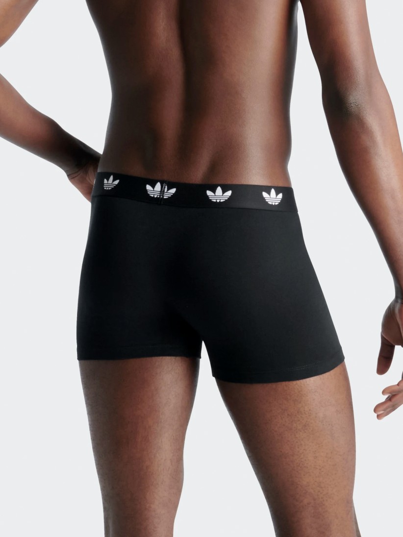 Adidas Comfort Flex Cotton Black Boxer Briefs