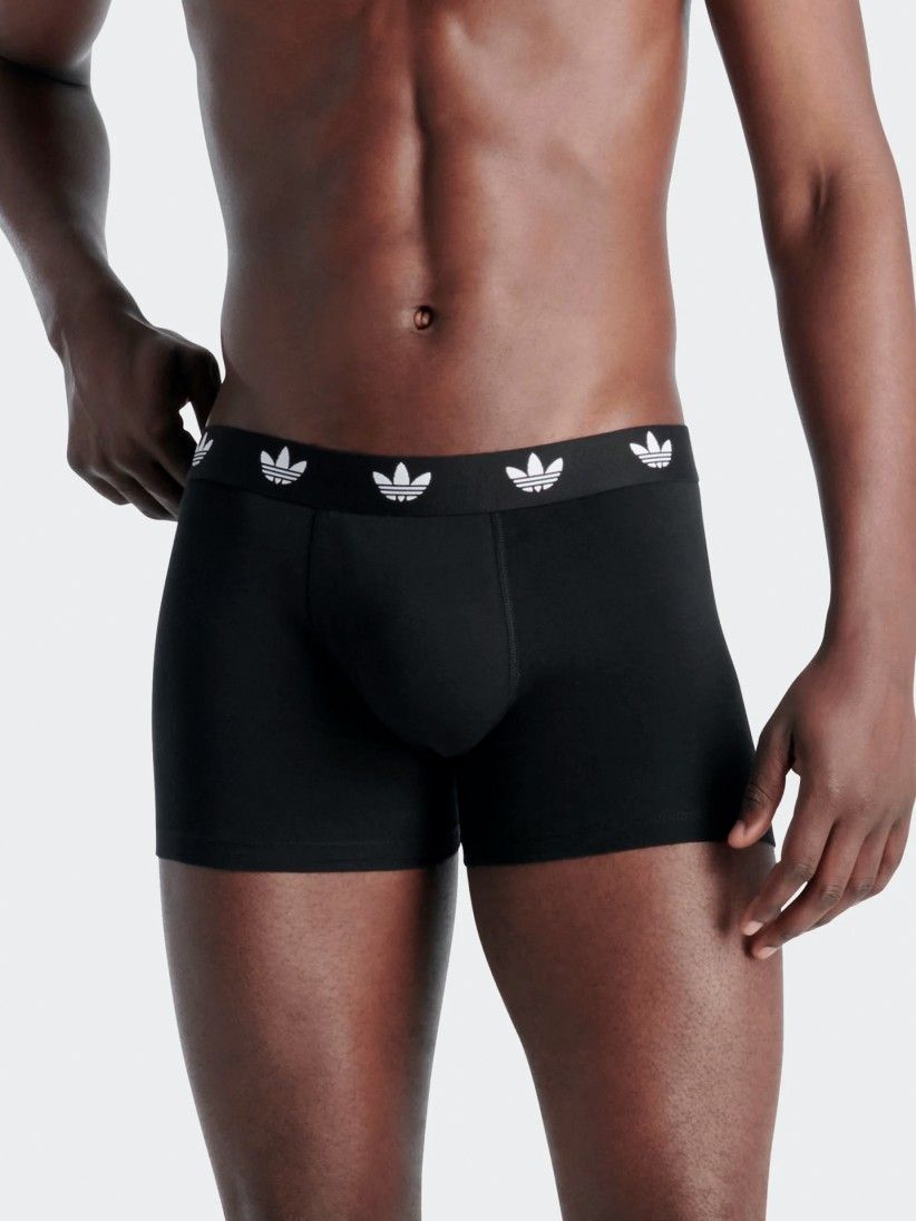 Adidas Comfort Flex Cotton Black Boxer Briefs