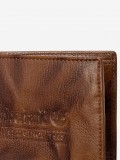 Cartera Timberland Plegable de Cuero Lavado Marr�n