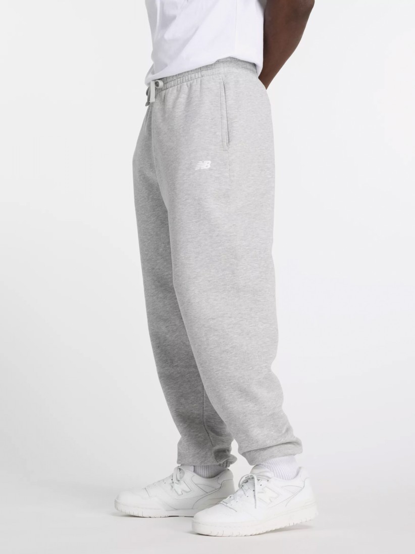 New Balance Sport Essentials Fleece Jogger Grey Trousers