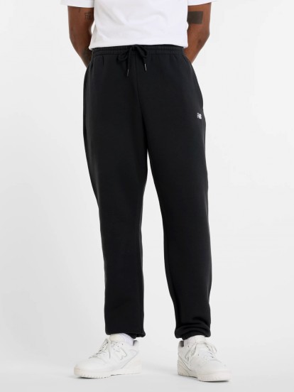 Calças New Balance Sport Essentials Fleece Jogger Pretas Calças New Balance Sport Essentials Fleece Jogger Pretas