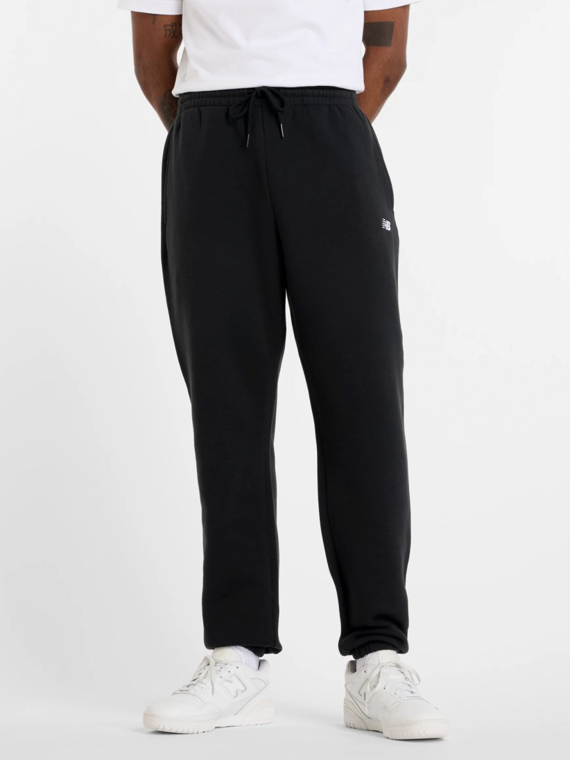 New Balance Sport Essentials Fleece Jogger Black Trousers New Balance Sport Essentials Fleece Jogger Black Trousers