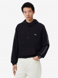 Lacoste Logo Stripe Black Hoodie