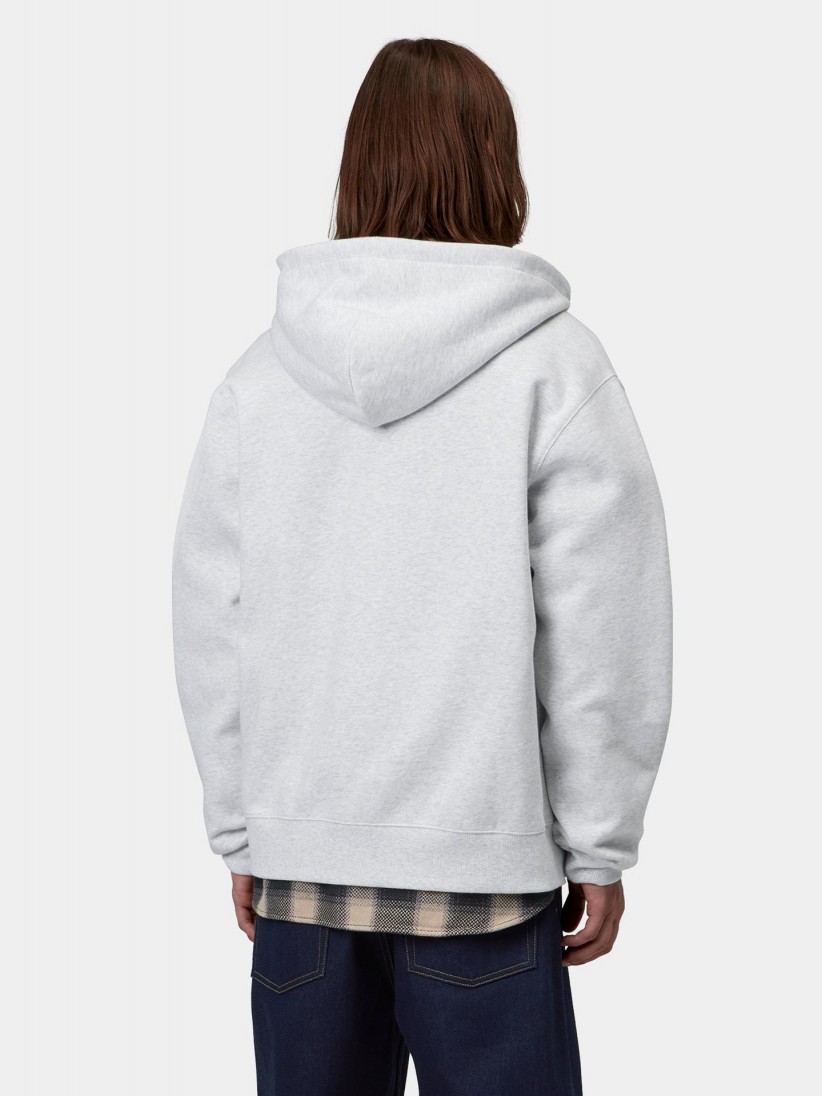 Casaco com Capuz Carhartt WIP Mack Cinzento Casaco com Capuz Carhartt WIP Mack Cinzento