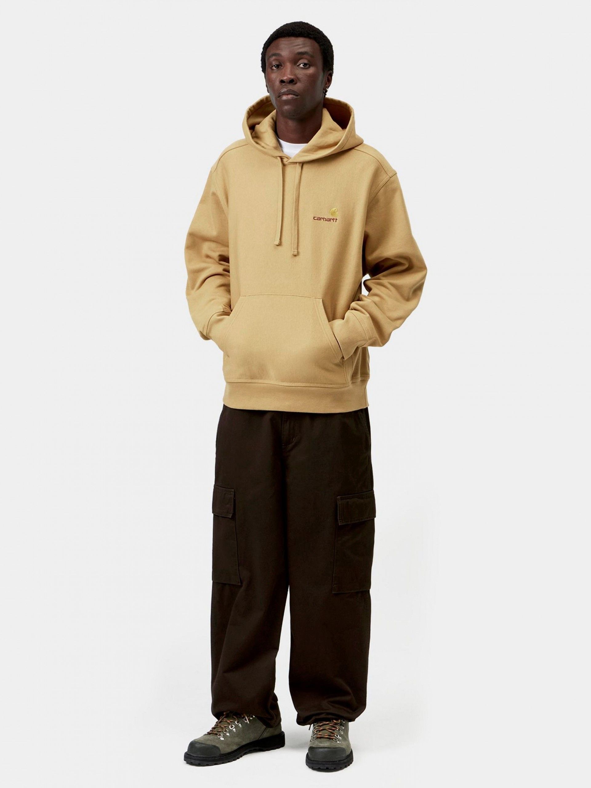 Carhartt WIP American Script Camel Hoodie