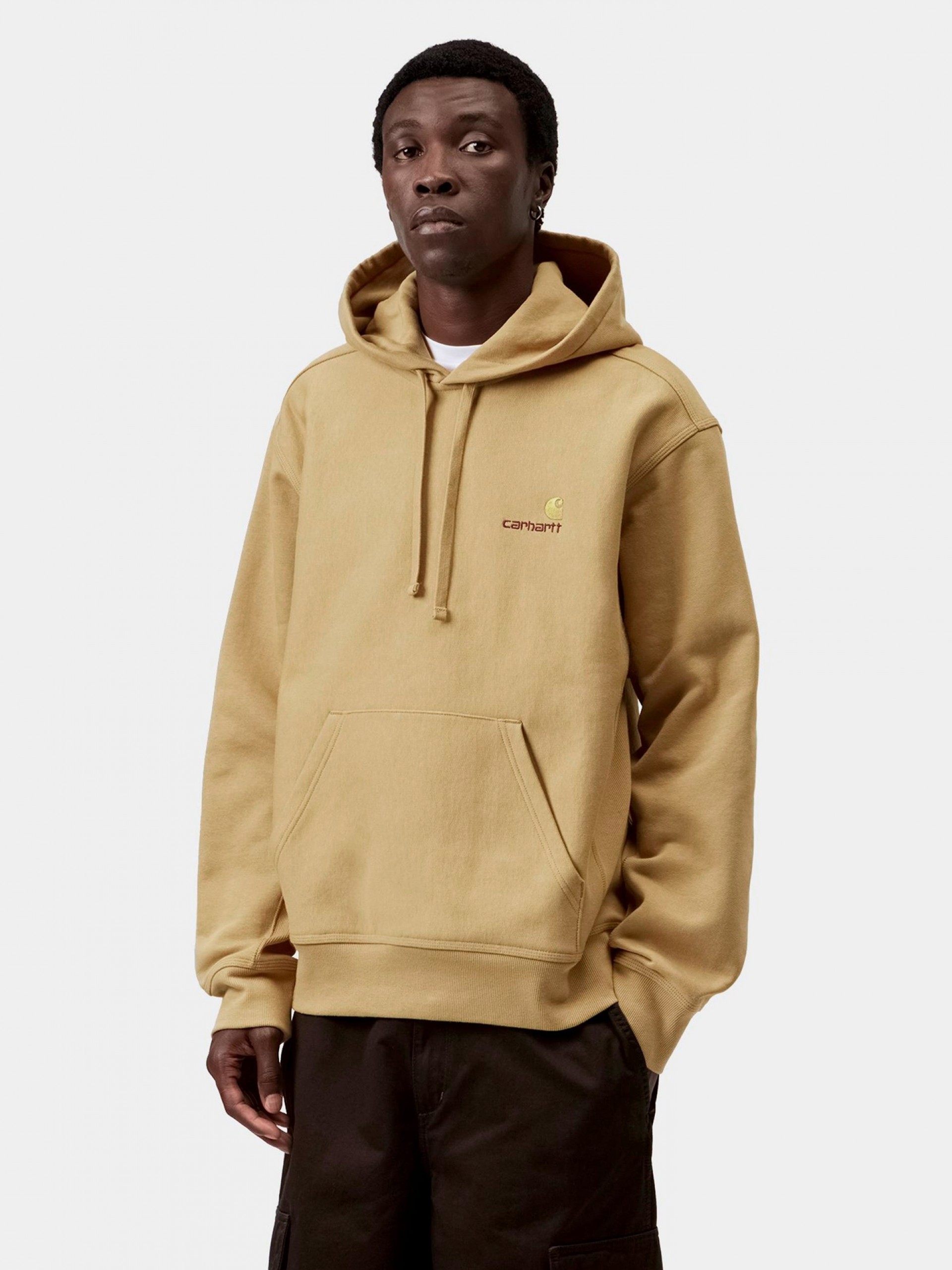 Carhartt WIP American Script Camel Hoodie