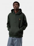 Carhartt WIP American Script Green Hoodie Carhartt WIP American Script Green Hoodie