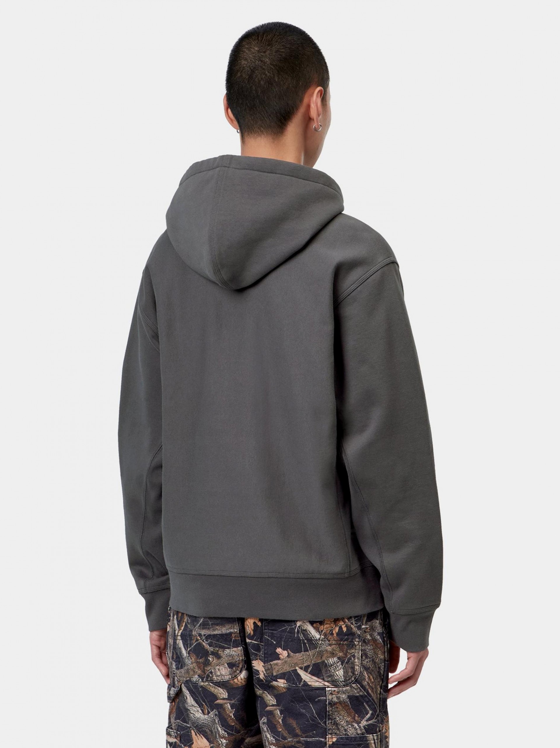 Carhartt WIP American Script Grey Hoodie