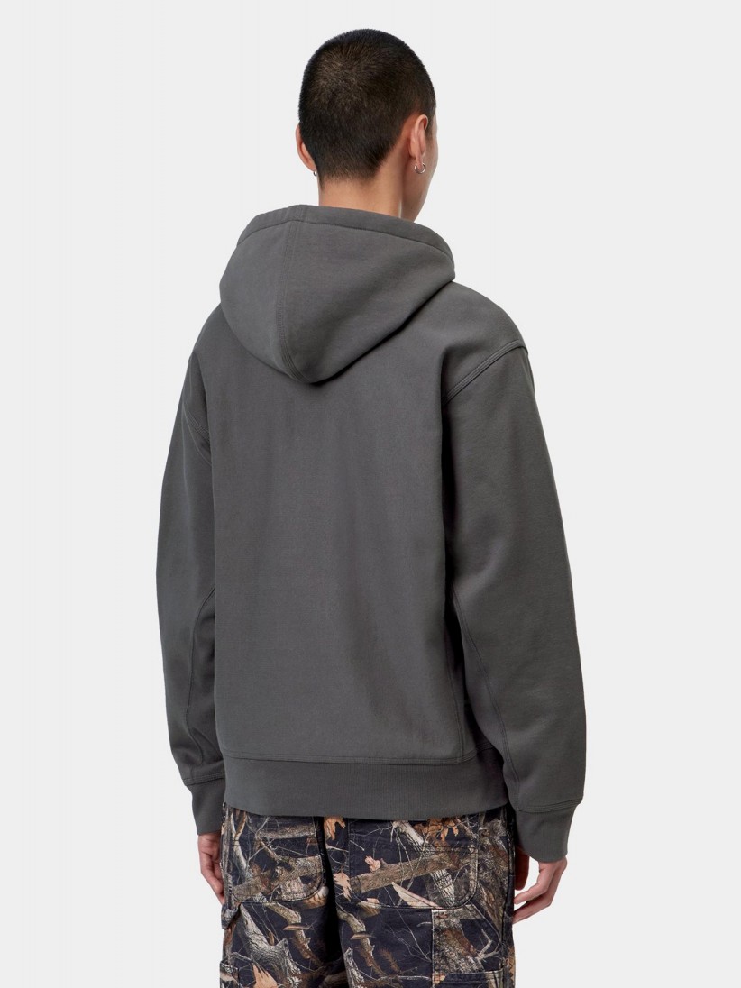 Carhartt WIP American Script Grey Hoodie