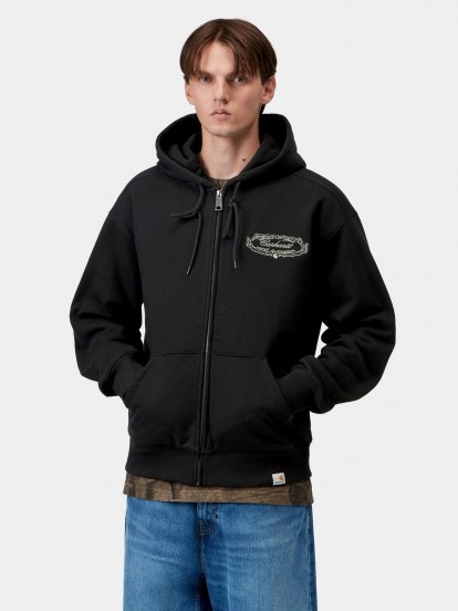 Casaco com Capuz Carhartt WIP Chez Preto Casaco com Capuz Carhartt WIP Chez Preto